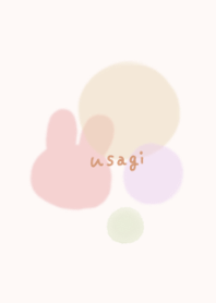 Gentle color of simple rabbit