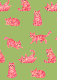 A depressed cat04 moss green