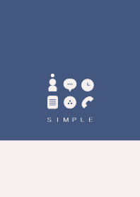 SIMPLE(beige blue)V.180b