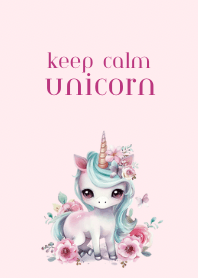 Keep Calm Unicorn (Pink)