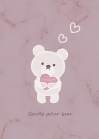 Gentle polar bear pinkpurple07_2