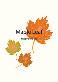 Beautiful fashionable maple leaves