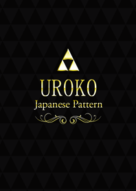 Japanese pattern "Uroko" Black