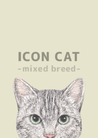 ICON CAT -Mixed breed cat- PASTEL YE/16
