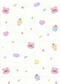 Pink Bear and Sweets 4 (Pp)