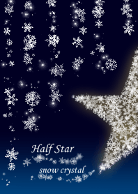 Half Star snow crystal navy sky ver.