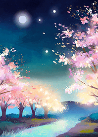 美しい夜桜の着せかえ#2525