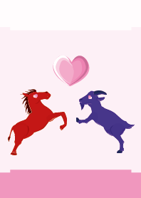 ekst Red (Horse) Love Blue (Sheep)