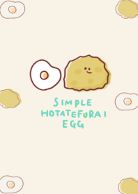 เรียบง่าย หอยเชลล์ผัด ไข่ดาว สีเบจ