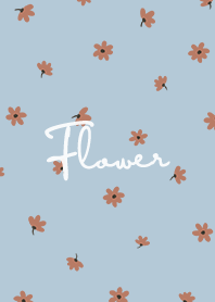 petite flower o - blue