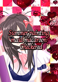 Summer painting maid macaroon Checkered