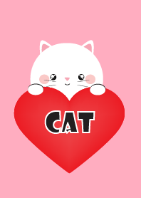 Simple Love White Cat Theme Ver.2 (jp)
