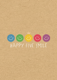 HAPPY CROWN SMILE 15 -5color KRAFT-