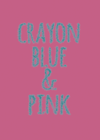 Crayon Blue & Pink / Circle