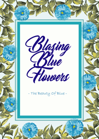 熾熱的藍色花朵