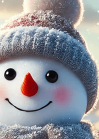 冬の景色3（雪だるま）