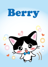 W and B CAT Berry light blue version