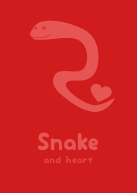 Snake & heart Rouge