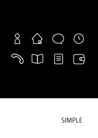 Adult Simple / Black White g