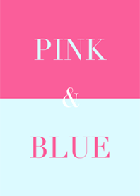 pink & blue.