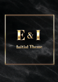 [ E&I ]  Initial Theme Gold Black