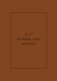 birthday color - September 17