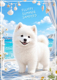 Fluffy Summer Samoyed