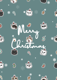 neko christmas1 / cadet blue