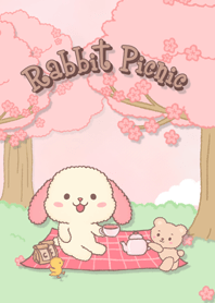 Rabbit's picnic time