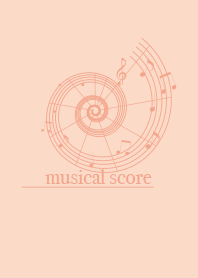musicalscore Shell pink