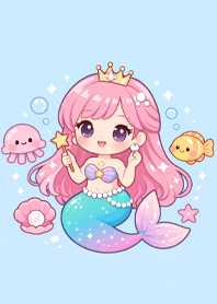 Mermaid and the sea (Pp)