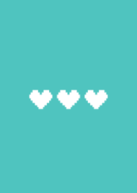 tiny pixel art heart(green42)