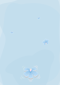 ekstampブルーフラワードロップNO.80.7