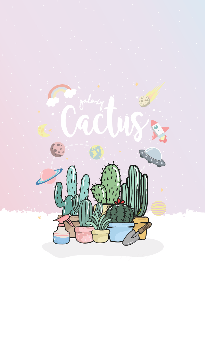 Cactus Galaxy. (Pastel ver.)