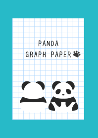 PANDA GRAPH PAPER/TURQUOISE BLUE