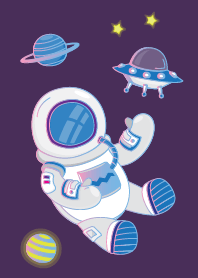 Neon pastel space