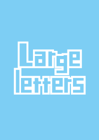 Large letters light Blue