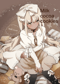 Milk cocoa cookies