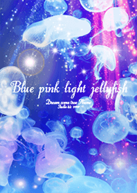 Blue Pink Light Jellyfish Aquarium