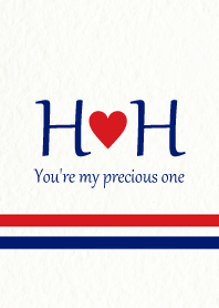H&H Initial -Red & Blue-