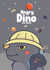Angry Dino Cutie Galaxy Black