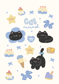 แมวดำน่ารักๆ : สีฟ้าเลิฟๆ