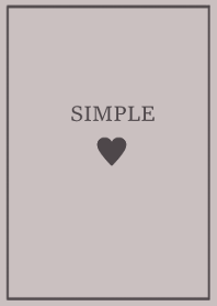SIMPLE HEART / gray beige