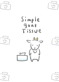 simple goat tissue white gray