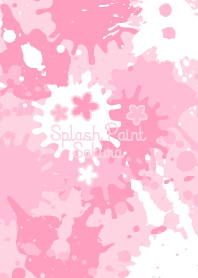 Splash paint SAKUR light pink base