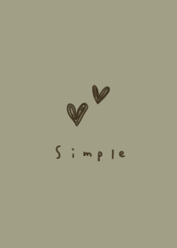 Milk khaki and handwritten hearts.