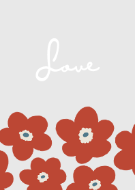 in bloom, flower o / light grey