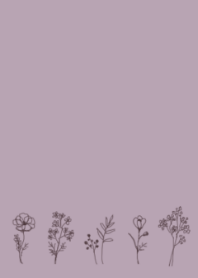 Simple Pretty Flower / Dull lavender