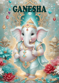 Ganesha, rich in money and prosperity
