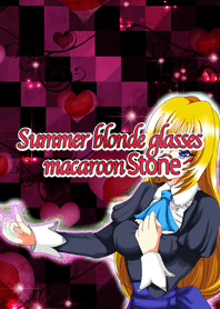 Summer blonde glasses macaroons Stone